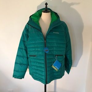 Never worn Columbia hooded pillow jacket/2X